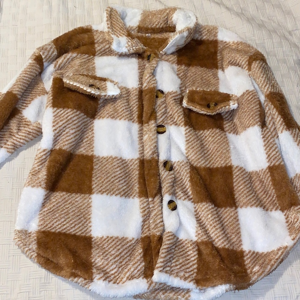 Plush Buffalo Checker Shacket size 2x